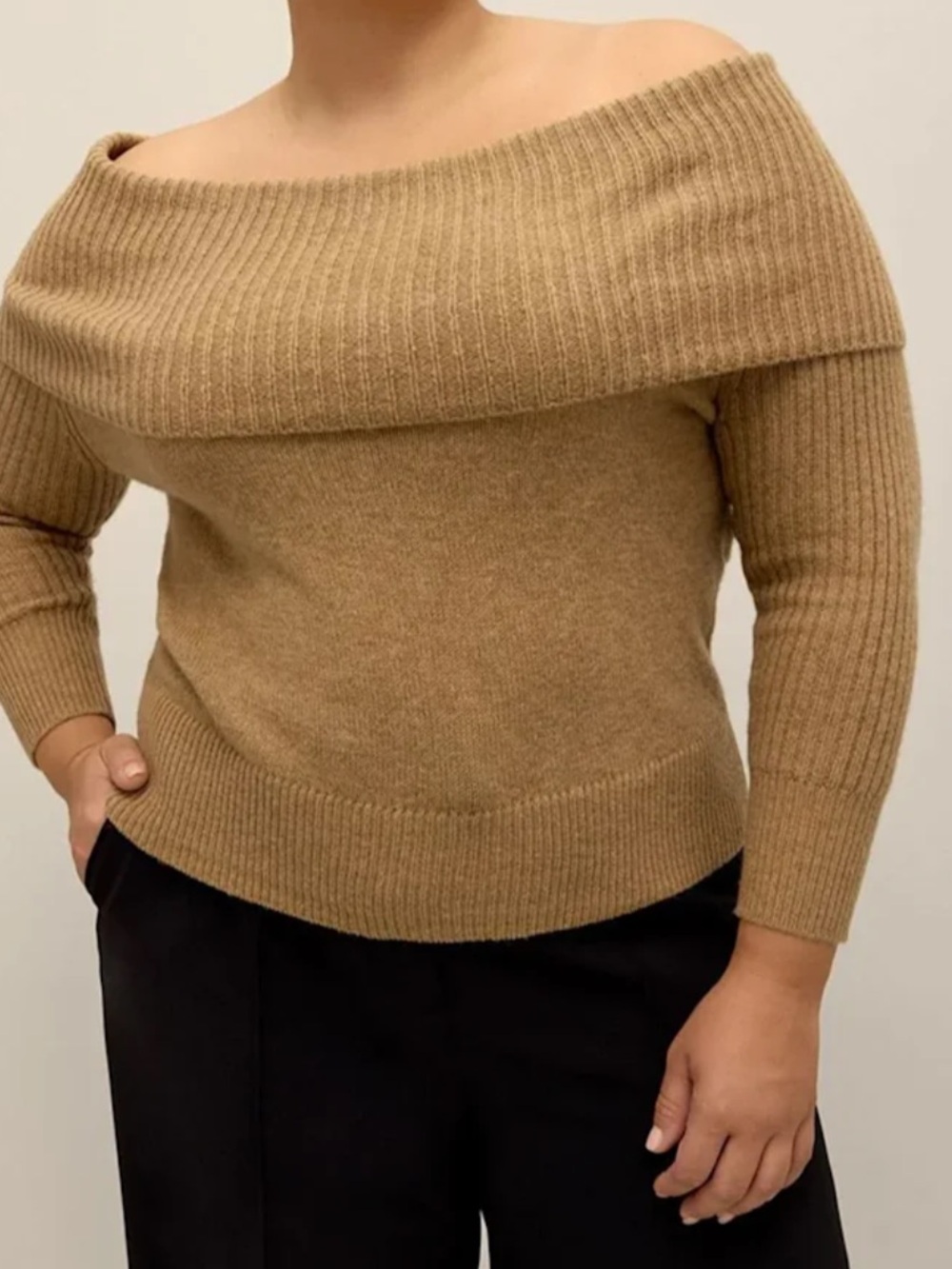Addition Elle Off-Shoulder  Sweater
